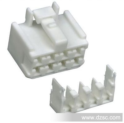 汽车连接器8位8孔白色护套 白色胶壳接插件的特性与应用